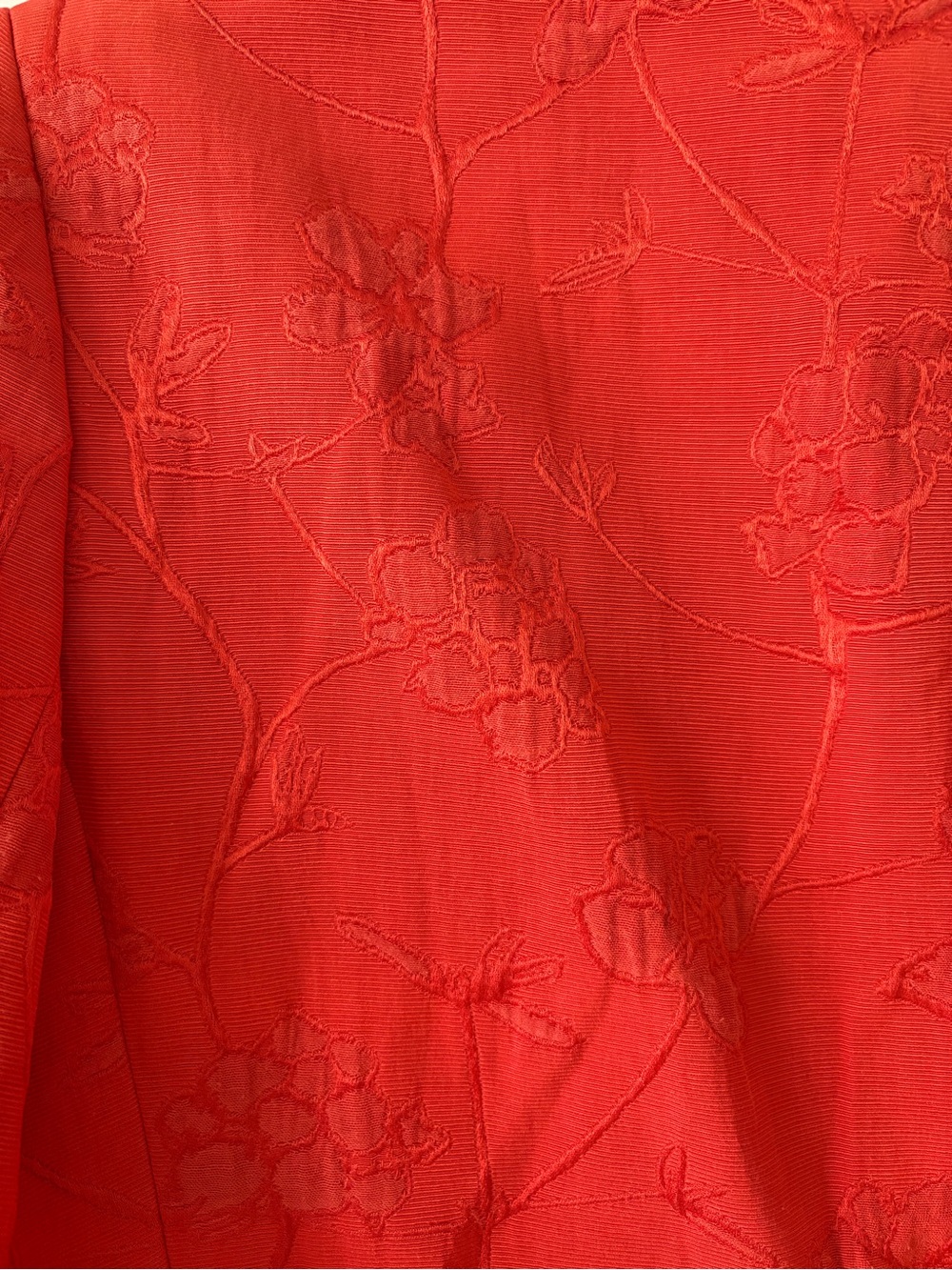 Austin Reed Red Brocade Open-Front Jacket - Picture 6 of 6